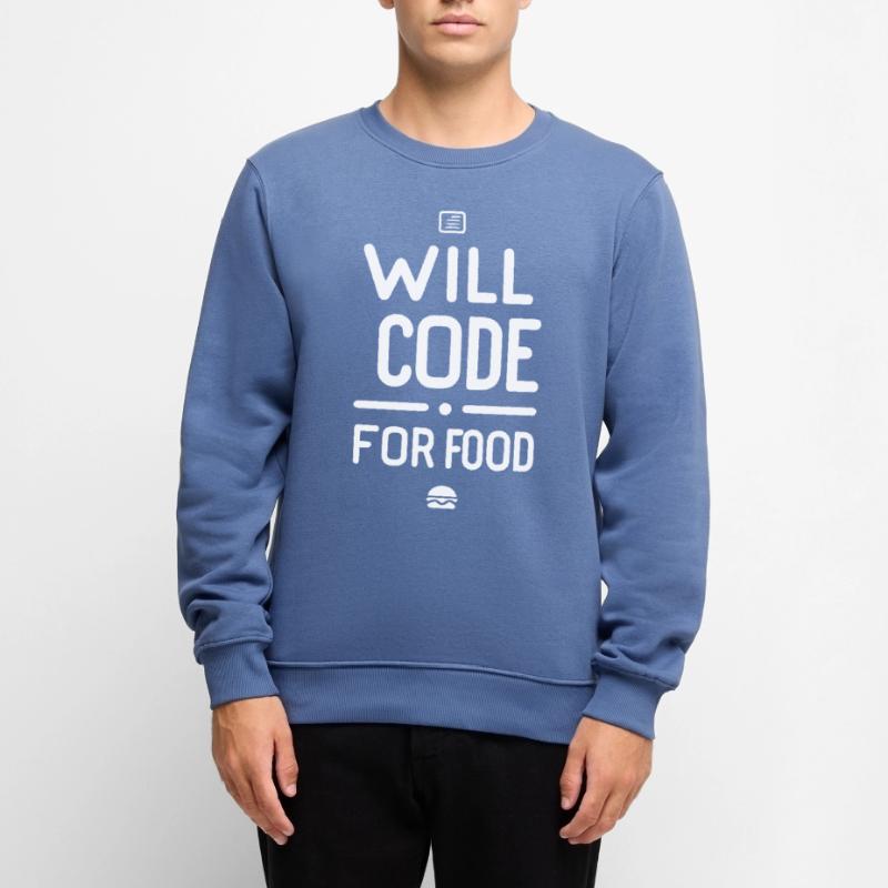 Will Code Pour Nourriture Drôle Programmeur Pull Premium bio Homme