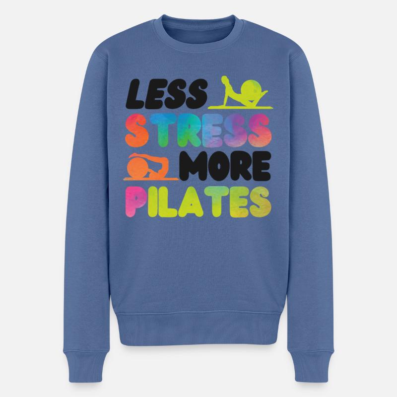 Instructeur de Pilates Enseignant - Pull Premium bio Homme - bleu pigeon