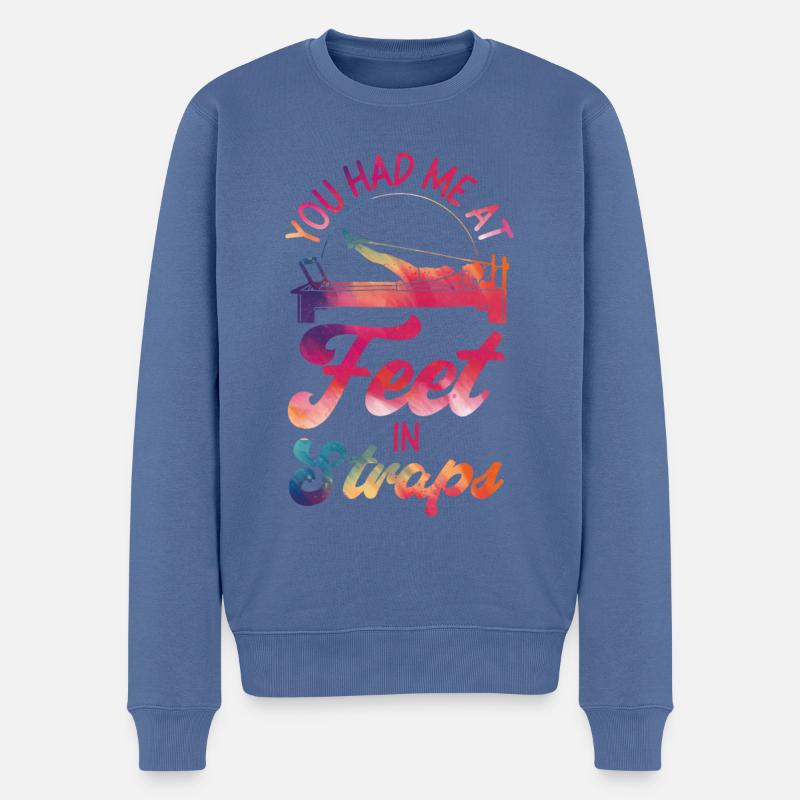 Instructeur de Pilates Professeur - Pull Premium bio Homme - bleu pigeon