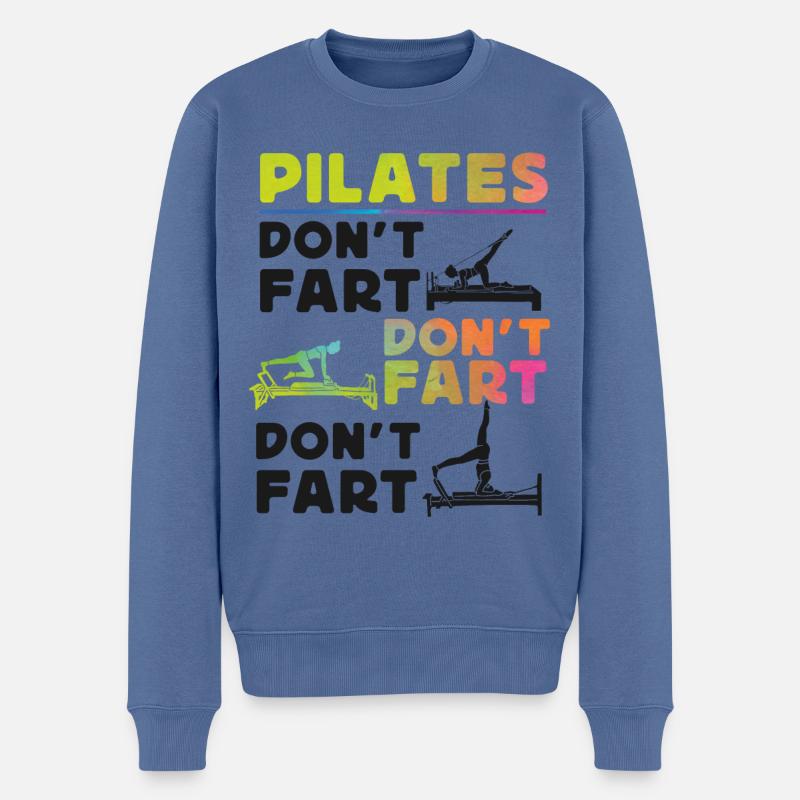 Instructeur de Pilates Enseignant - Pull Premium bio Homme - bleu pigeon