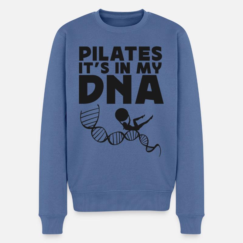 Pilates Instructor Teacher Pilates - Männer Premium Bio Pullover - Taubenblau
