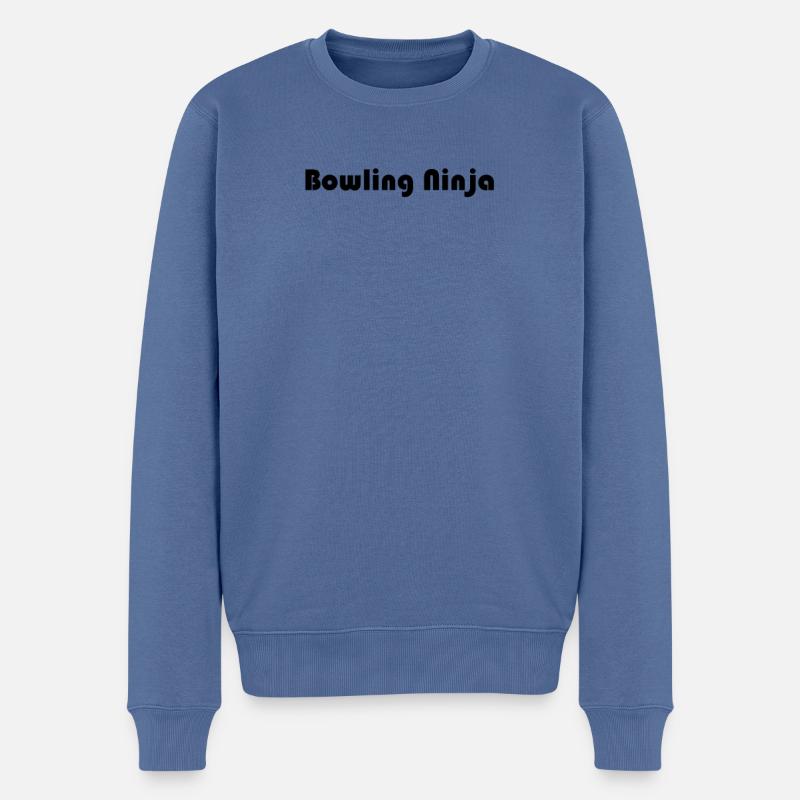 Bowling - Bowling Ninja - Pull Premium bio Homme - bleu pigeon