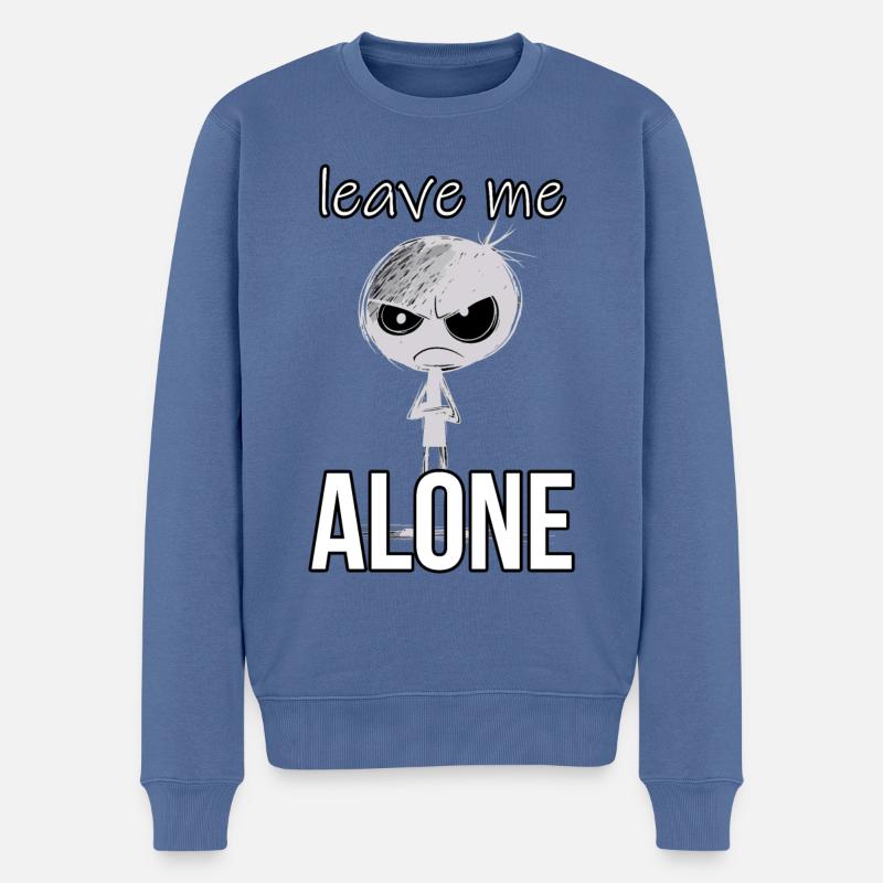 Laissez-moi tranquille Fynny Adolescent Antisocial - Pull Premium bio Homme - bleu pigeon