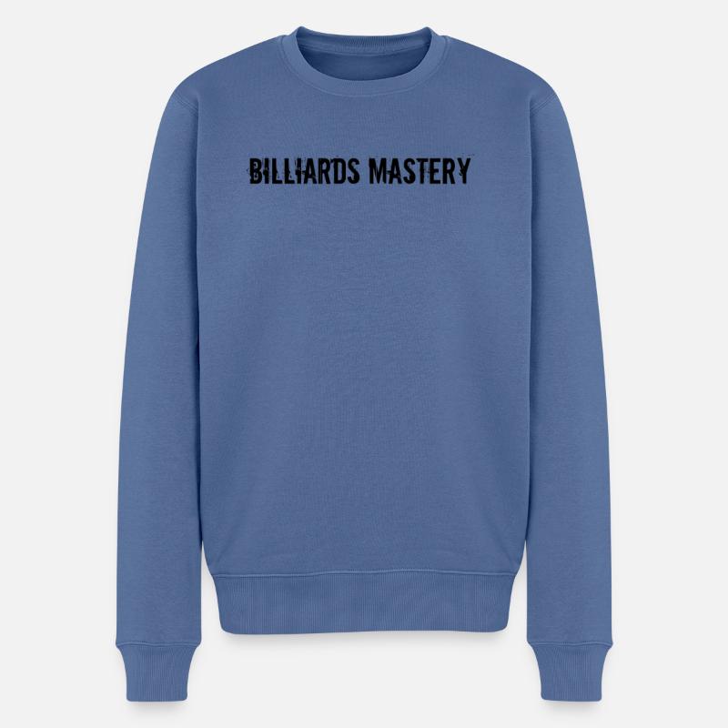 Billard - Billiards Mastery - Männer Premium Bio Pullover - Taubenblau