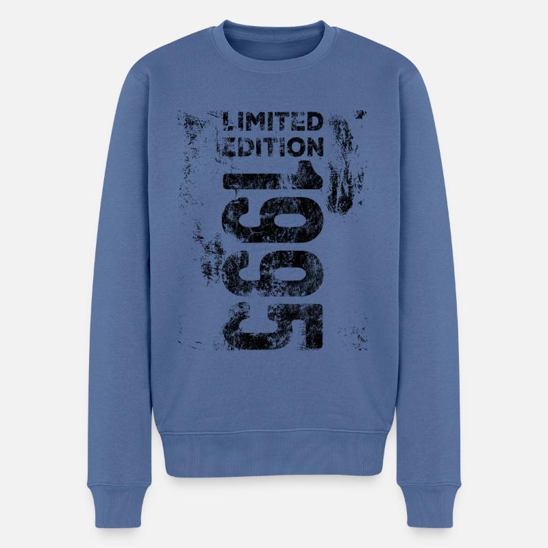 Millésime 1995 Edition Limitée - Anniversaire - Pull Premium bio Homme - bleu pigeon