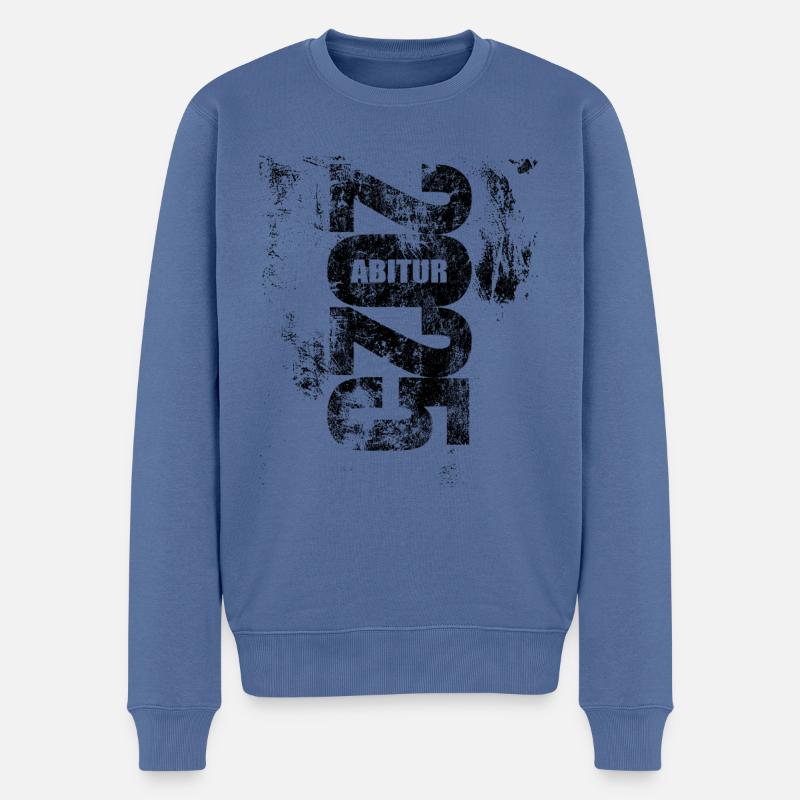 Abi 2025 - Abitur - Spruch - Männer Premium Bio Pullover - Taubenblau