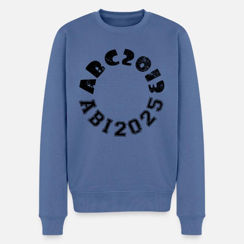 Abi 2025 - Abitur - Spruch - Männer Premium Bio Pullover - Taubenblau