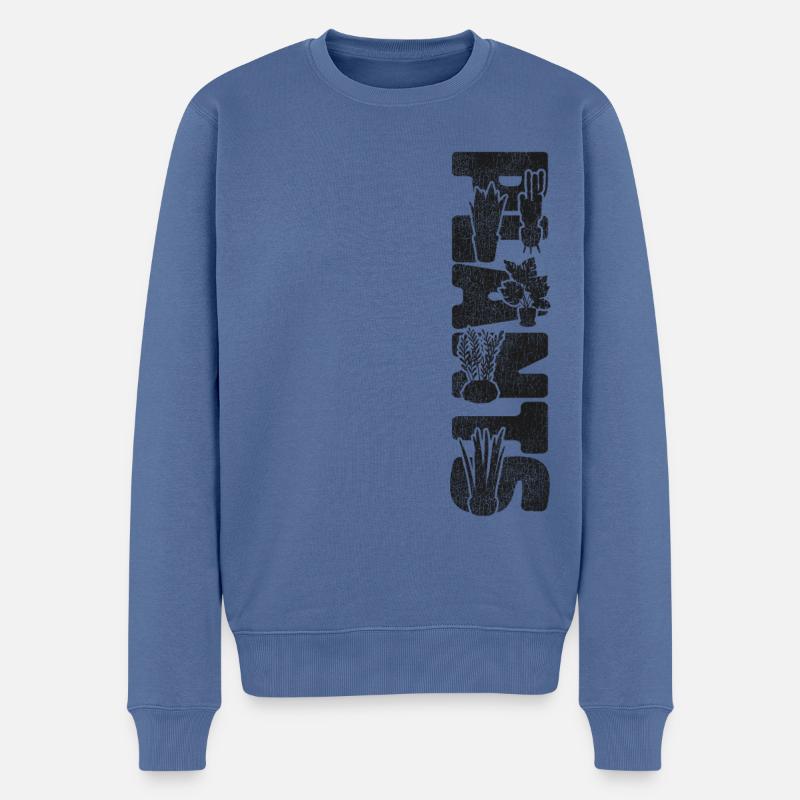 Plant Lover Gardening Plants - Männer Premium Bio Pullover - Taubenblau