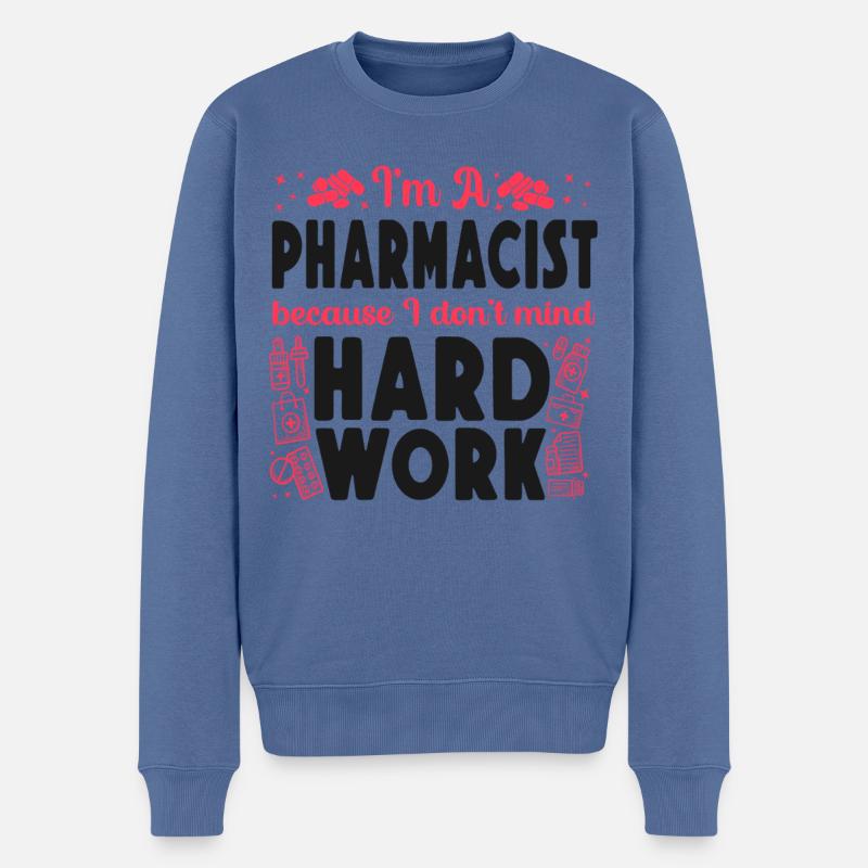 Pharmacy Tech Technician - Männer Premium Bio Pullover - Taubenblau