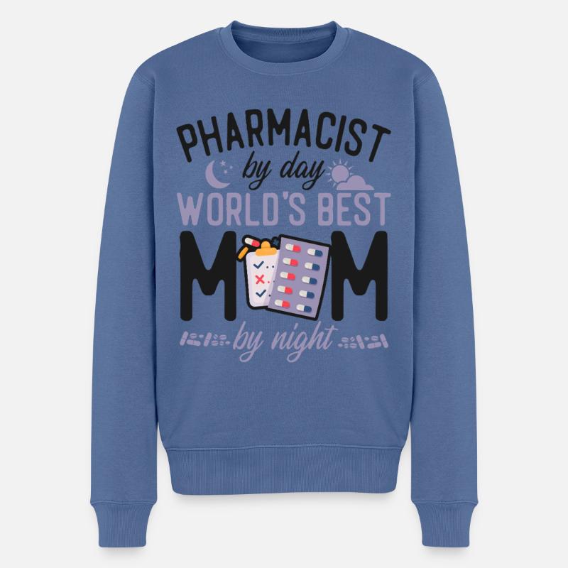 Pharmacy Tech Technician - Männer Premium Bio Pullover - Taubenblau