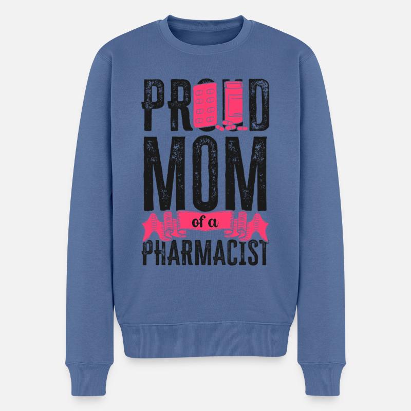 Pharmacy Tech Technician - Men's Premium Organic Jumper - stone blue