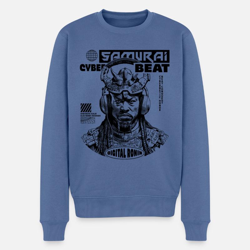 Chemise Tech Samurai Sci-Fi - Pull Premium bio Homme - bleu pigeon