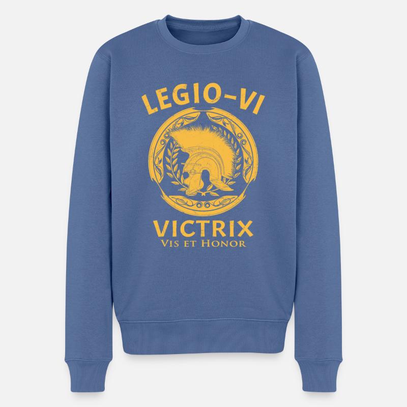 Legio VI Victrix - Männer Premium Bio Pullover - Taubenblau