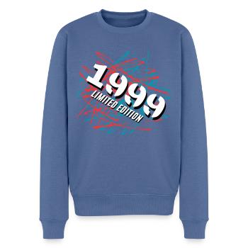 1999 Édition Limitée - Pull Premium bio Homme - bleu pigeon - Devant - Nico (187cm)