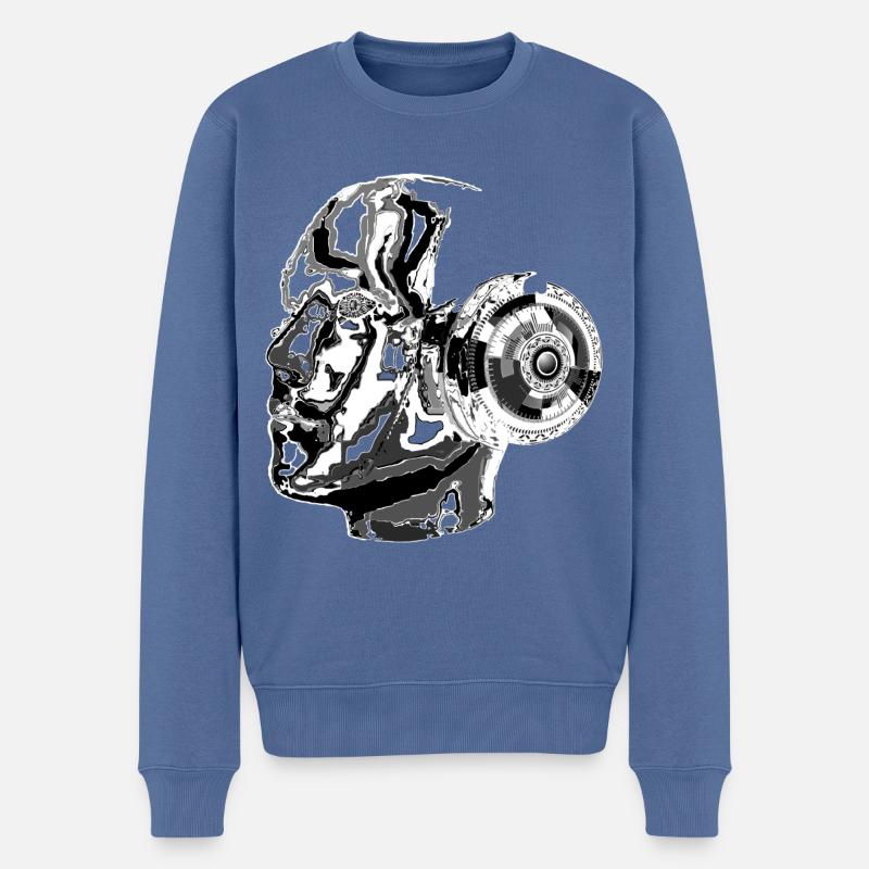 Artificial Intelligence A.I., Robots - Men's Premium Organic Jumper - stone blue