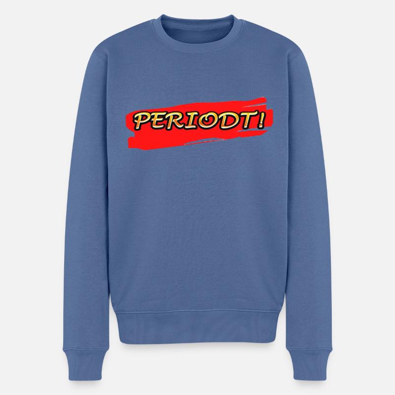 PERIODIE - Männer Premium Bio Pullover - Taubenblau