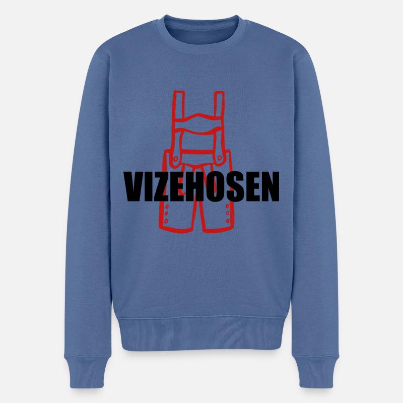 Vizehosen - Deutscher Meister 2024 - Männer Premium Bio Pullover - Taubenblau