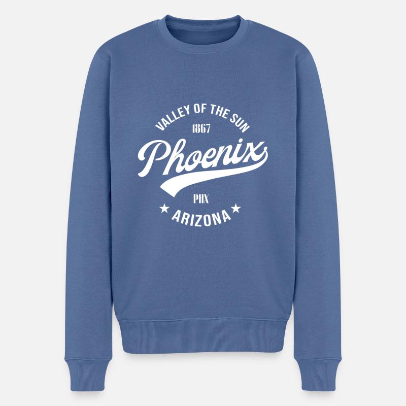 Phoenix Arizona - Männer Premium Bio Pullover - Taubenblau