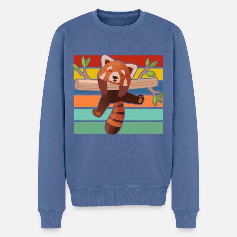 Petit panda - Pull Premium bio Homme - bleu pigeon