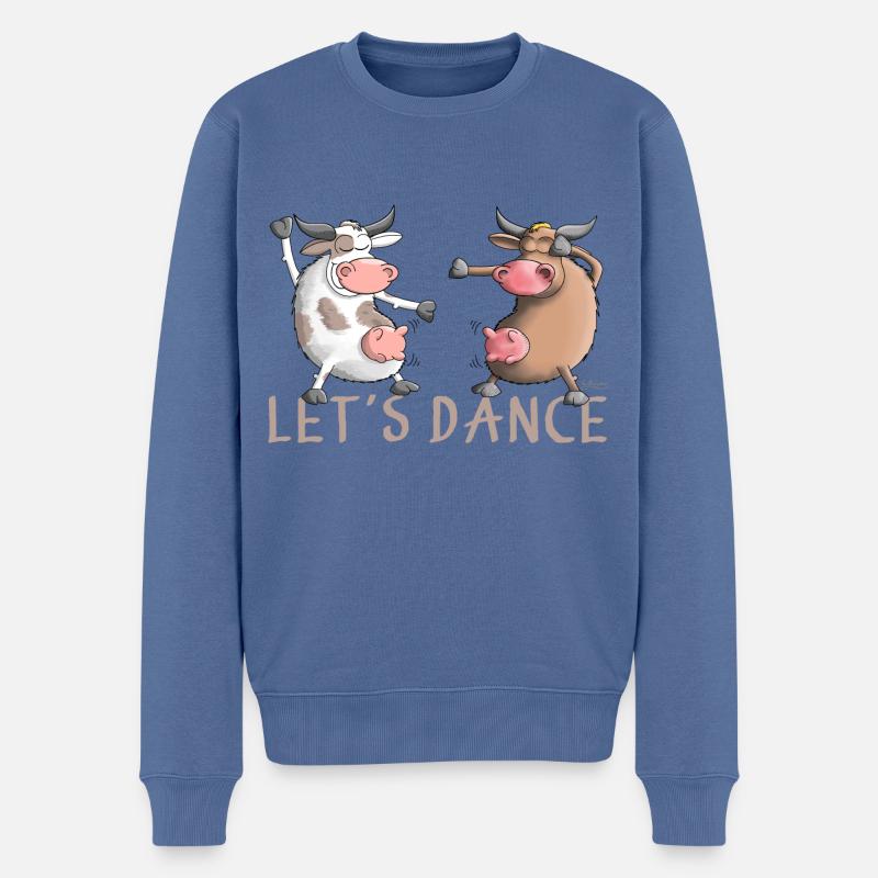 Let's Dance - Dansons - Pull Premium bio Homme - bleu pigeon