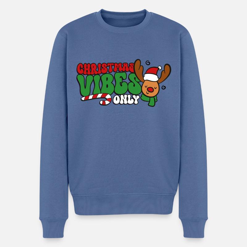 Weihnachten Weihnachtsstimmung - Männer Premium Bio Pullover - Taubenblau