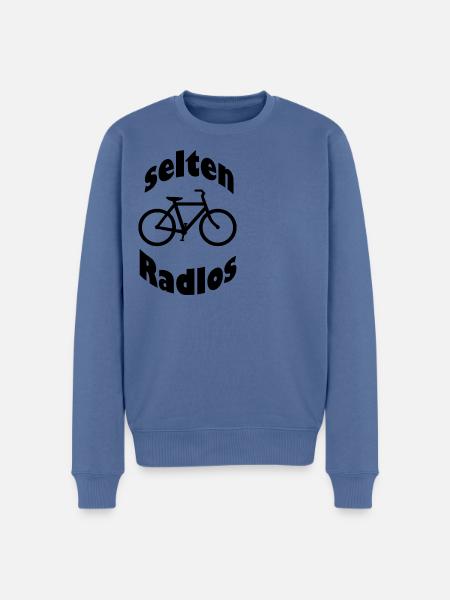 Selten Radlos - Männer Premium Bio Pullover - Taubenblau