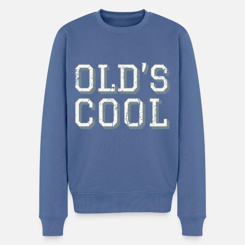 OLD ’S COOL - Oldschool - Früher war alles besser - Männer Premium Bio Pullover - Taubenblau