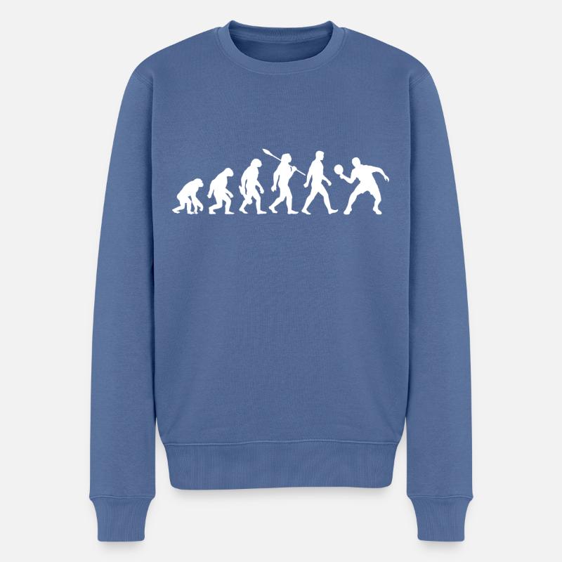 Evolution - Table tennis - Ping Pong - Pull Premium bio Homme - bleu pigeon