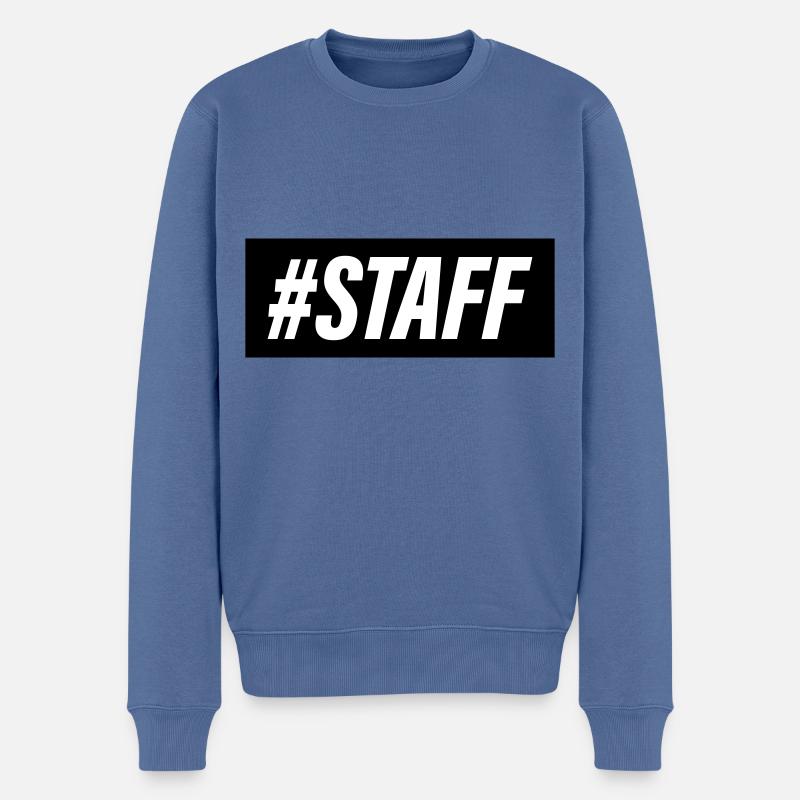 Staff Mitglied - Männer Premium Bio Pullover - Taubenblau