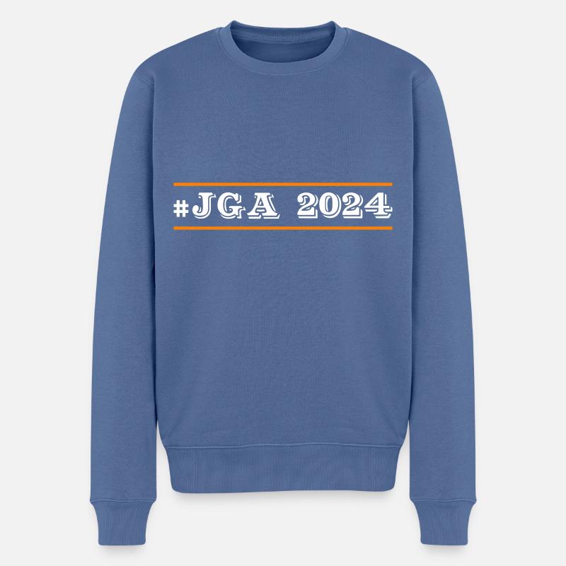 Jga 2024 - Männer Premium Bio Pullover - Taubenblau