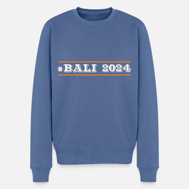 Bali 2024 - Pull Premium bio Homme - bleu pigeon
