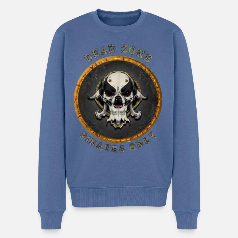 Dead Zone v12 - Männer Premium Bio Pullover - Taubenblau