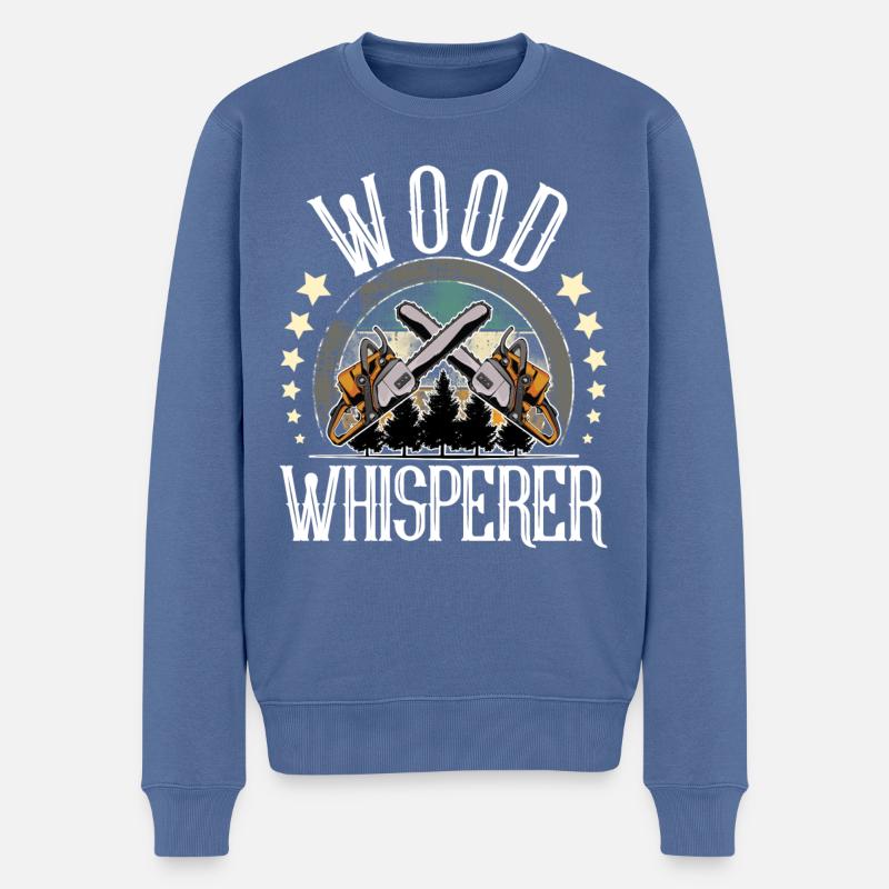 Bûcheron - Pull Premium bio Homme - bleu pigeon