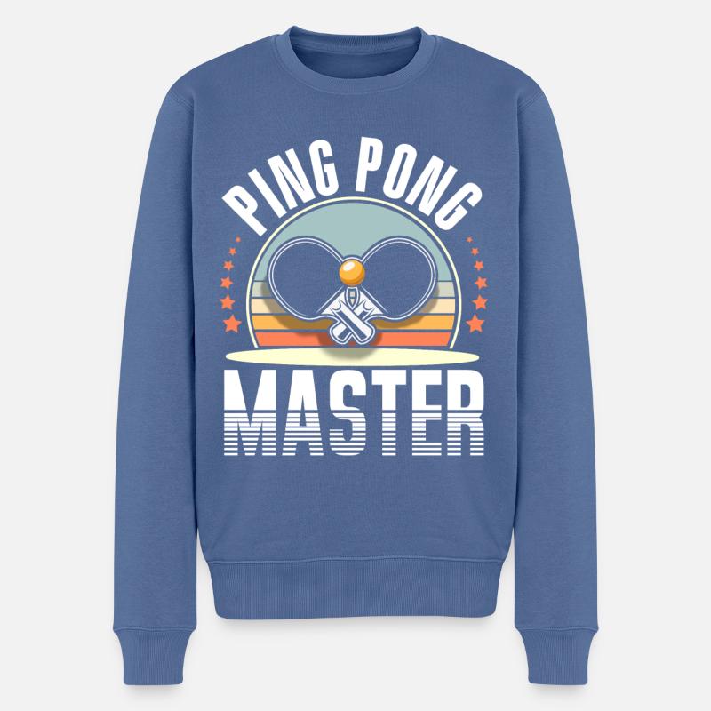 Table Tennis Ping Pong - Pull Premium bio Homme - bleu pigeon