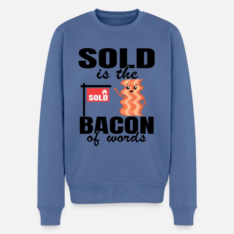 Agent immobilier Idée cadeau Drôle - Pull Premium bio Homme - bleu pigeon