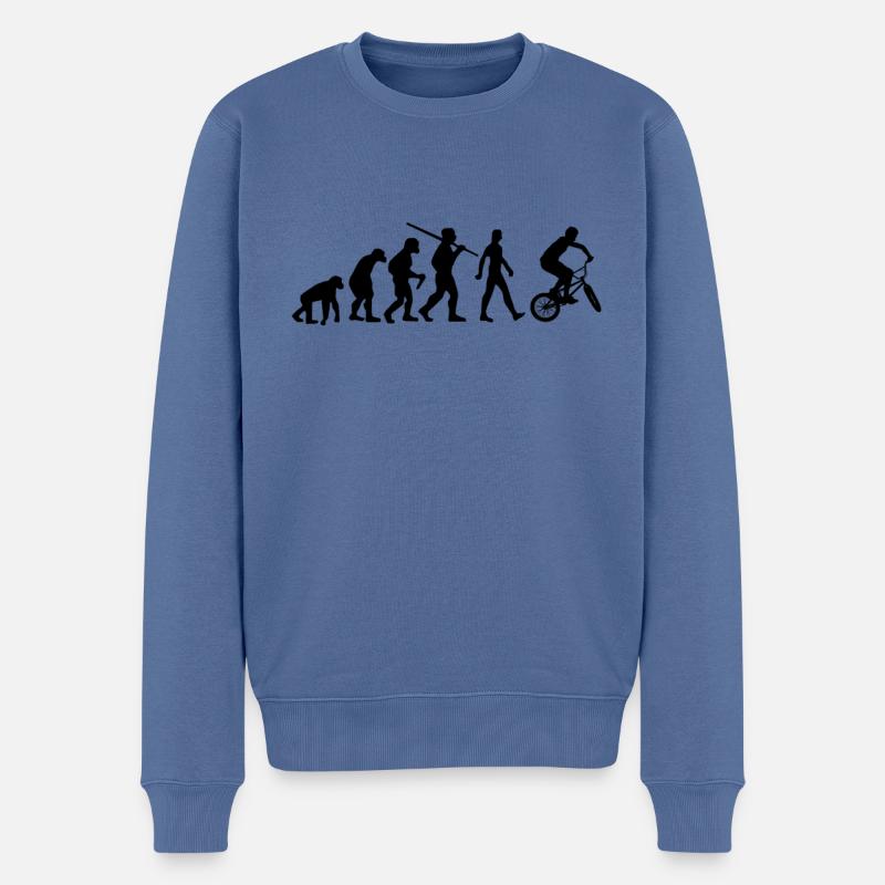BMX Evolution BMX Roue - Pull Premium bio Homme - bleu pigeon