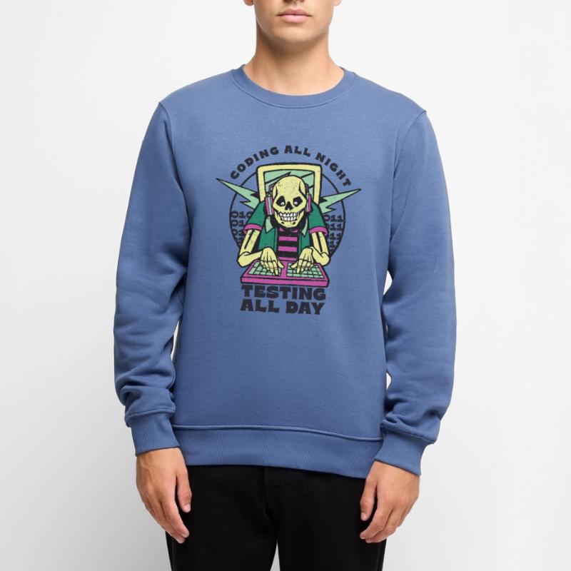 « Coding All Night Programmer | Programmeur » Pull Premium bio Homme