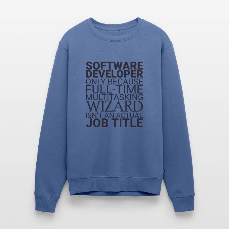 "Software Developer Wizard | Programmierer" Männer Premium Bio Pullover