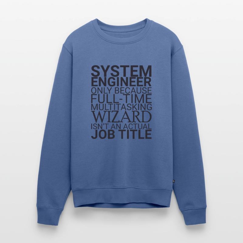 "System Engineer Wizard | System Technology" Men's Premium Organic Jumper