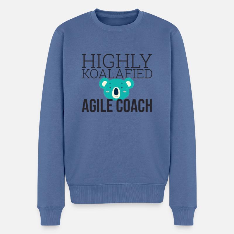 « Coach Agile Koalafied | Agile » - Pull Premium bio Homme - bleu pigeon