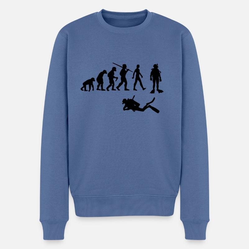 Diver Evolution Diver - Pull Premium bio Homme - bleu pigeon