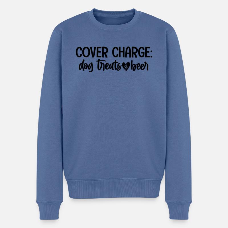 Vorsicht, Leckerli - Männer Premium Bio Pullover - Taubenblau