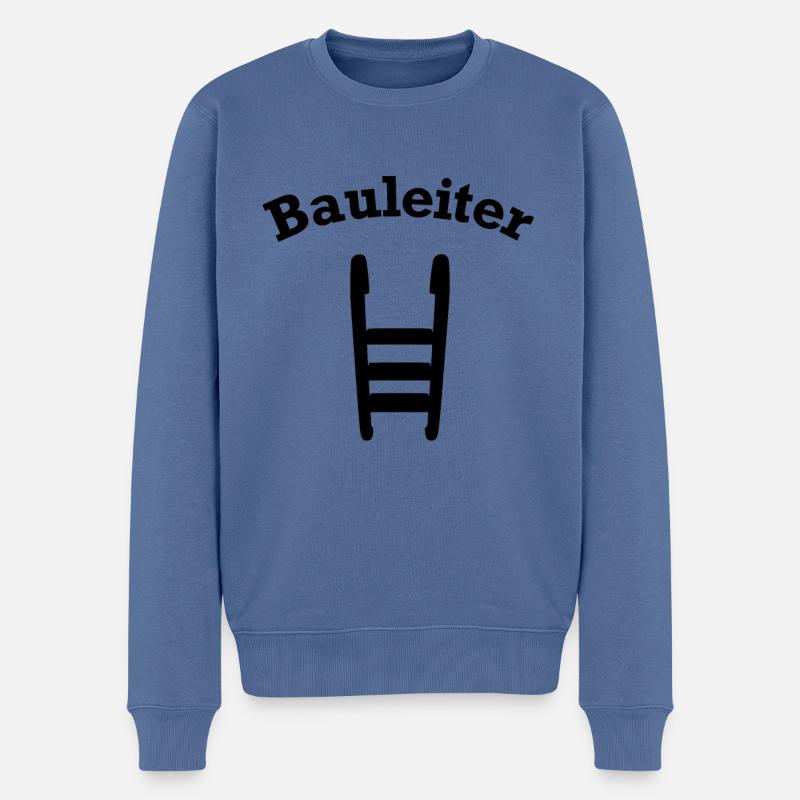 Bauleiter Baustellenleiter - Männer Premium Bio Pullover - Taubenblau