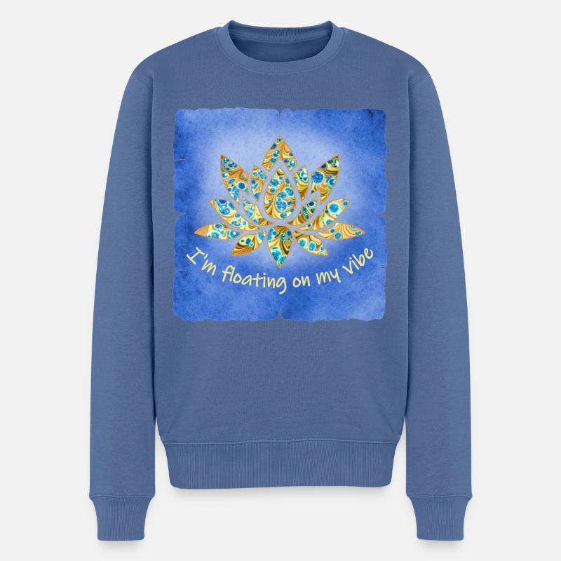 Lotus E 243 - Pull Premium bio Homme - bleu pigeon