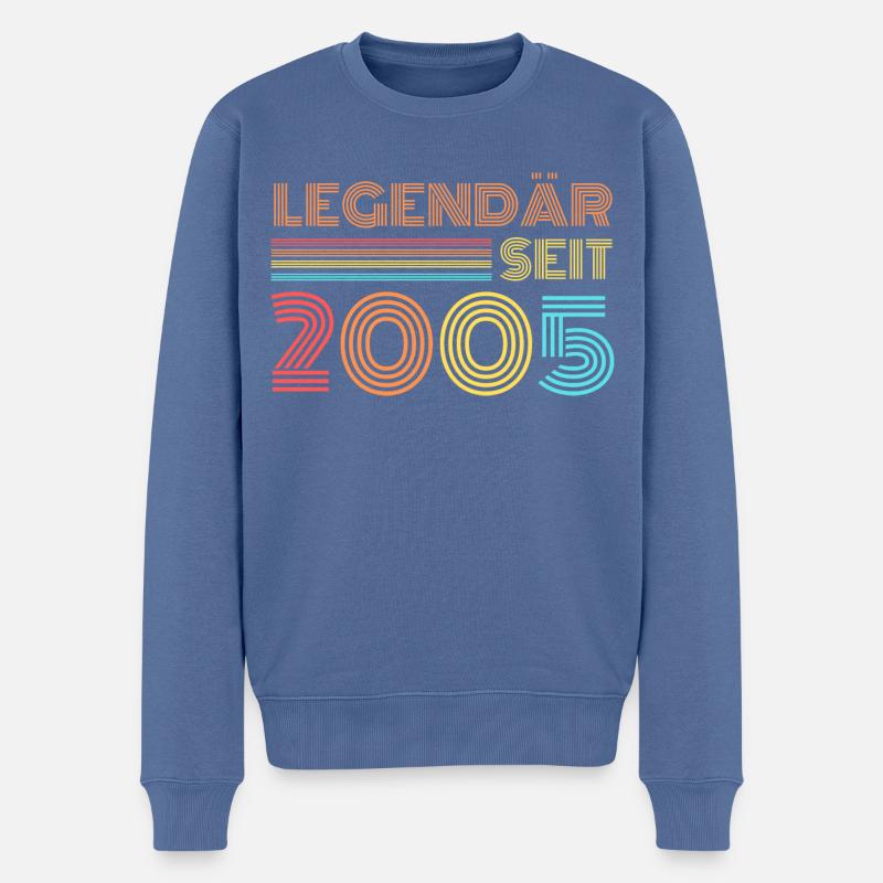 LEGENDÄR seit 2005 - Männer Premium Bio Pullover - Taubenblau