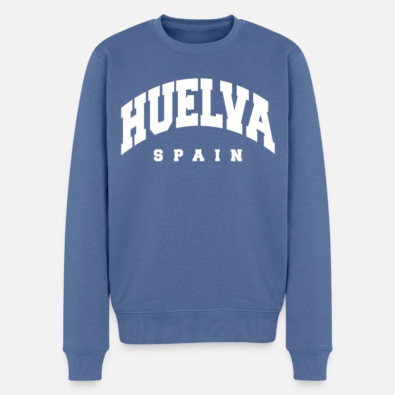 Huelva - Pull Premium bio Homme - bleu pigeon