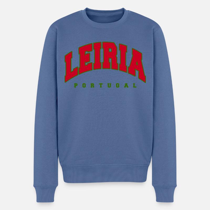 Leiria - Pull Premium bio Homme - bleu pigeon