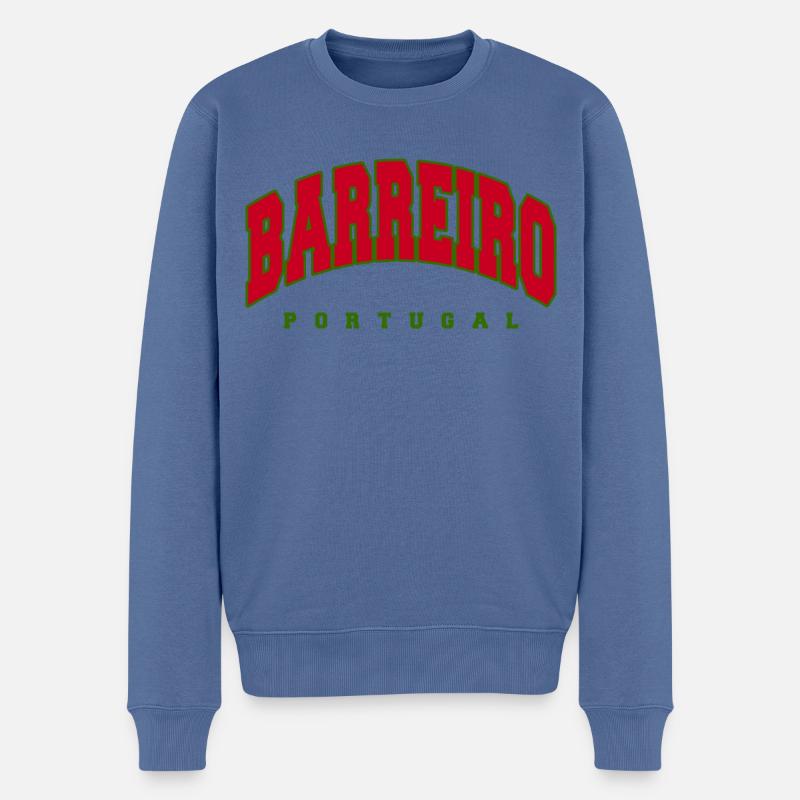 Barreiro - Pull Premium bio Homme - bleu pigeon