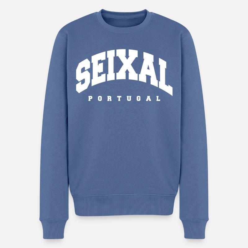 Seixal - Pull Premium bio Homme - bleu pigeon
