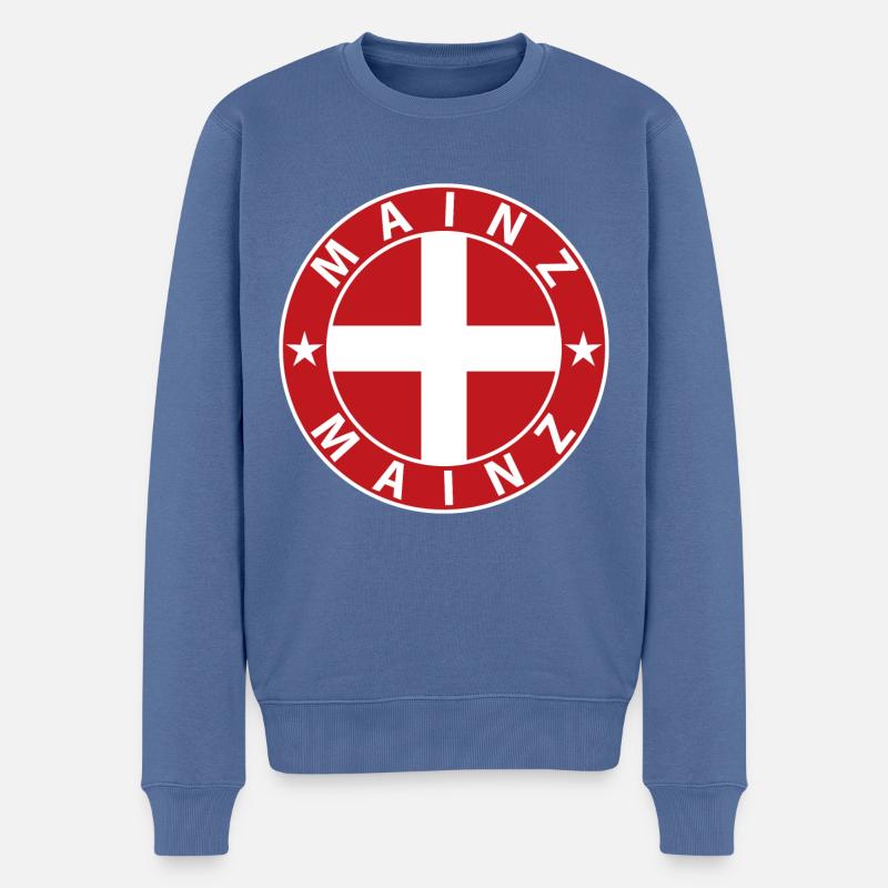 Mayence - Pull Premium bio Homme - bleu pigeon